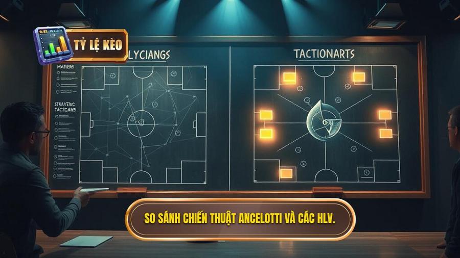 3. So sánh chiến thuật Ancelotti và các HLV.